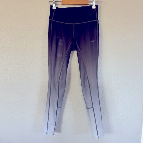 Piper ombré full seat riding tights black silver XS - Picture 2 of 5